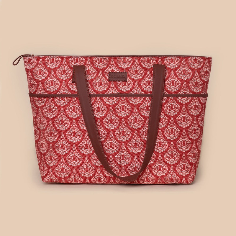 Chanderi Phool Tote Bag