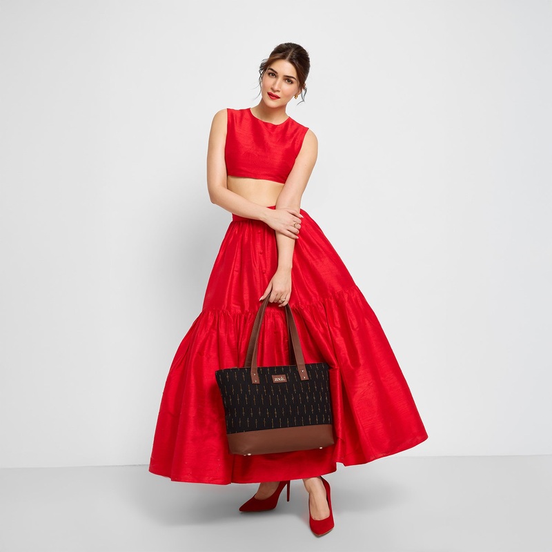 Ikat GreRed Shoulder Tote Bag