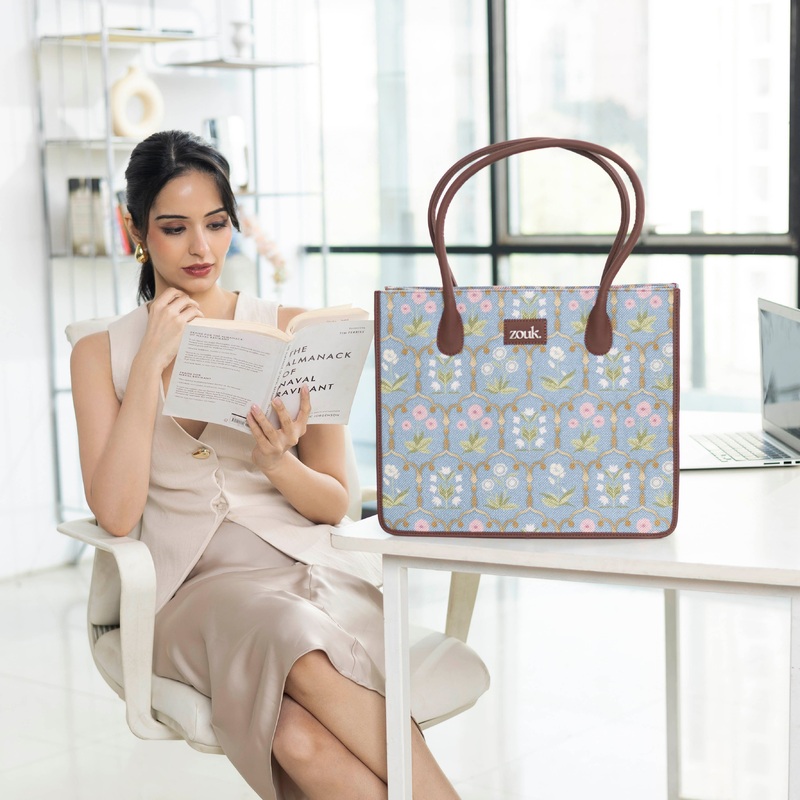Jaipur Fresco Blue Book Tote