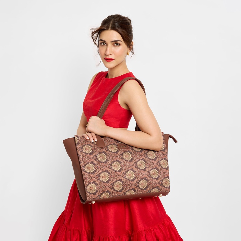 Jodhpur Damask Office Tote Bag