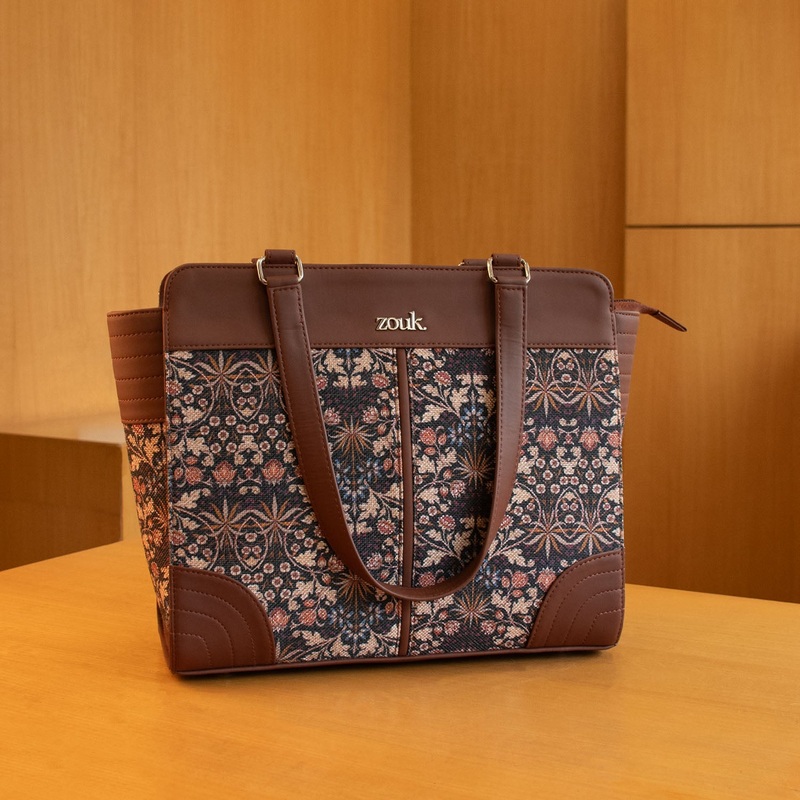 Kashmir Blooms Classic Work Tote