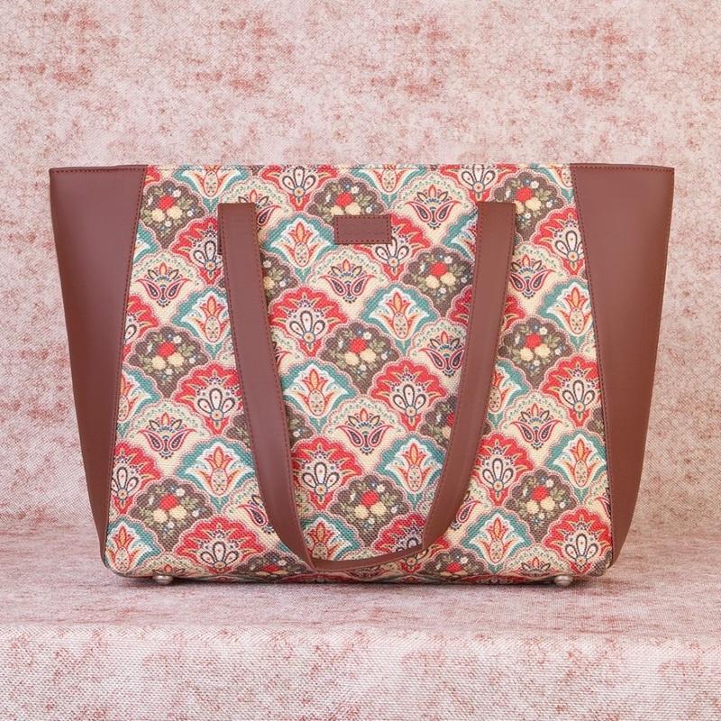 Mughal Art Multicolor Side Tote Bag