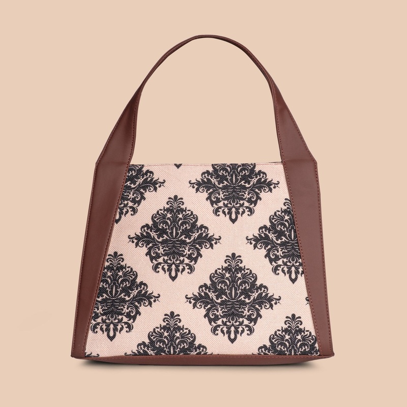 Mughal Motif Trapezia Tote