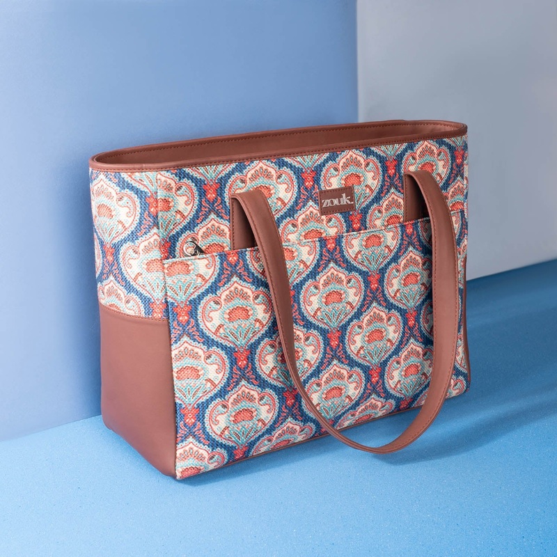 Travel Tote Bag - Kovil Blue