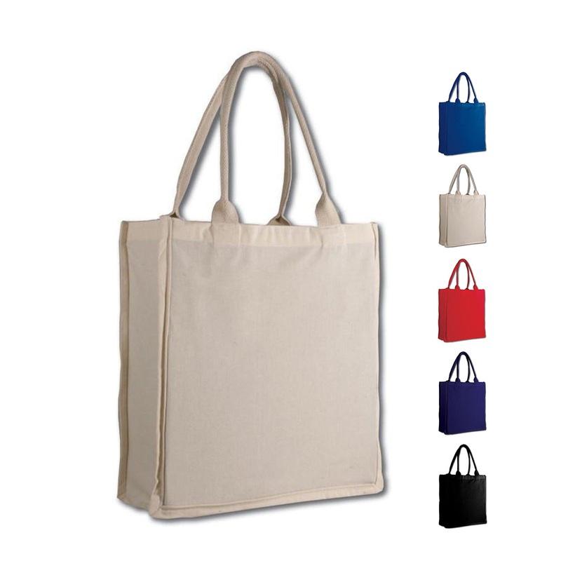 100% Cotton Fancy Shopper Tote Bags Wholesale