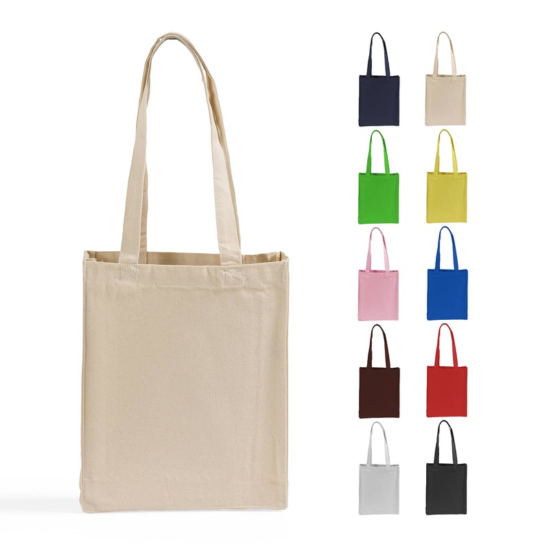 Heavy Shopper Canvas Tote Bags With Full Gusset - TF230
