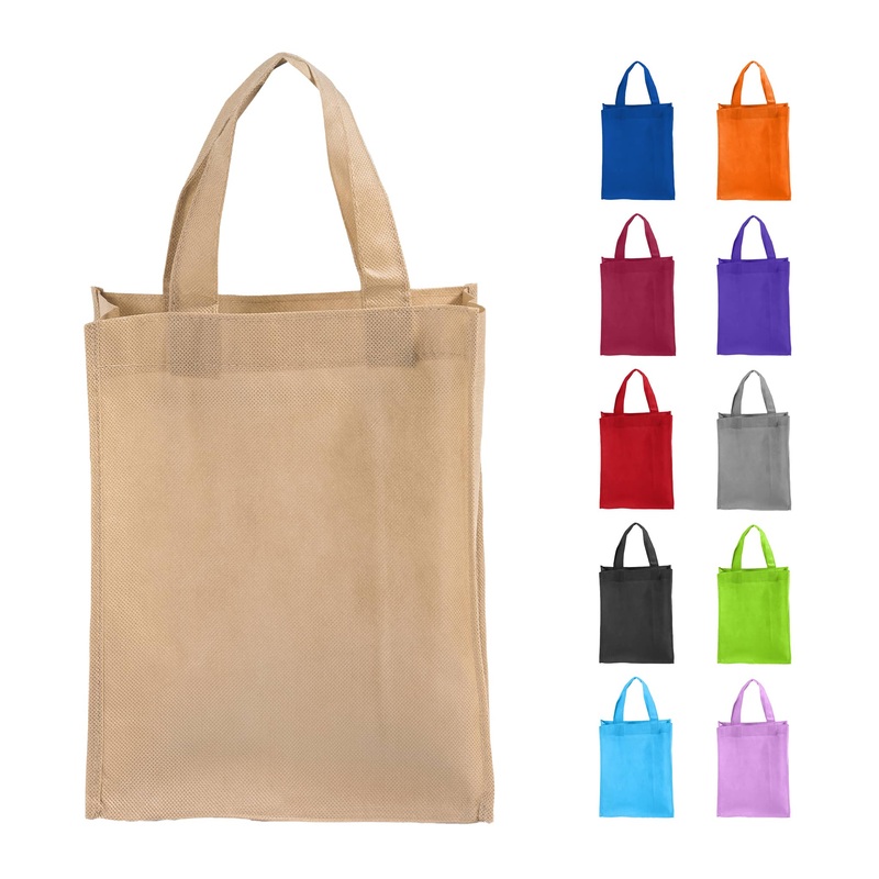 Non-Woven 8 in Gift Tote Bag / Economy Book Bag - GN18