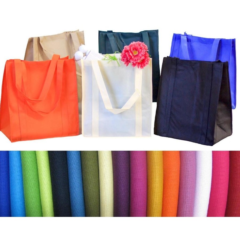 Pack of 4 - Reusable Heavy Duty Grocery Bags Bundle