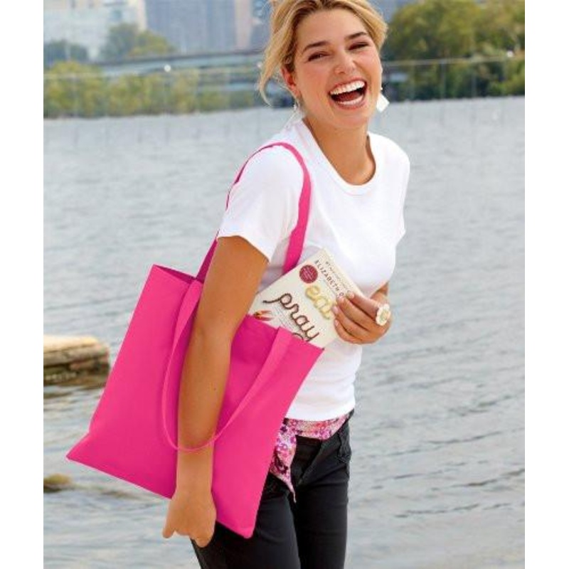 Premium Value Polyester Tote Bags with Web Handles