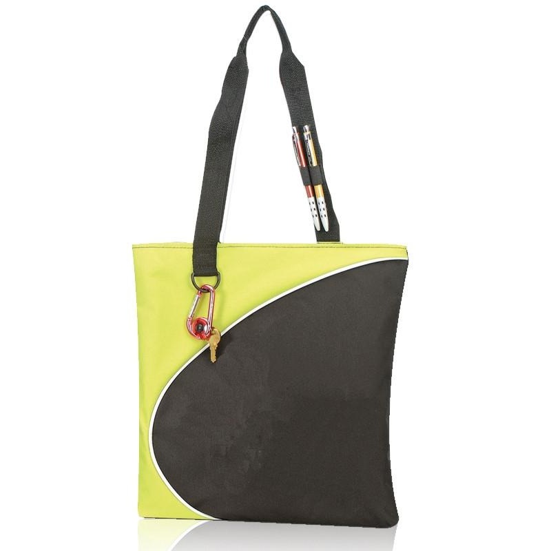 Tri-Tone Cute Polyester Tote Bags