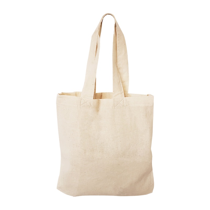 12 ct Mini Cotton 8 in Tote Bag / Favor Gift Bags - By Dozen
