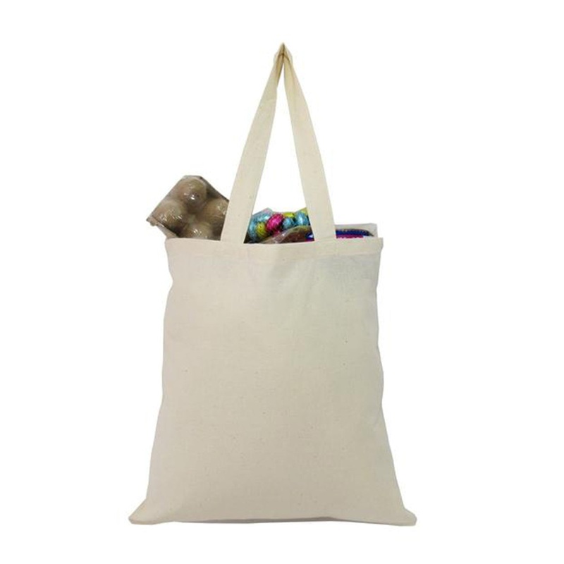 12 ct Premium Quality 100% Cotton Reusable Tote Bags - By Dozen