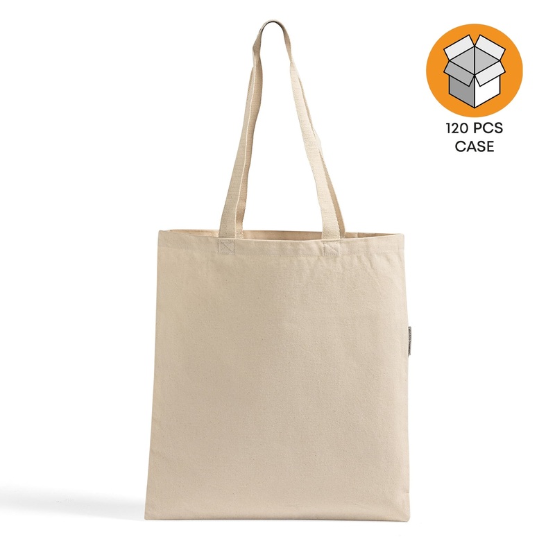120 ct Organic Cotton Heavy Canvas Tote Bags - By Case