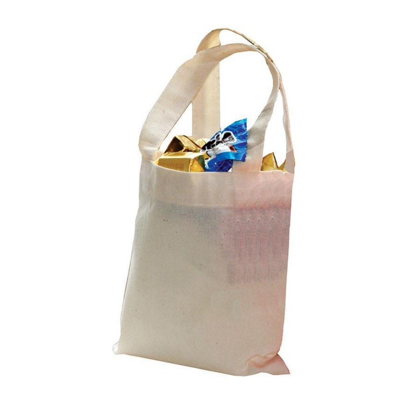 24 ct Mini Cotton 6 in Tote Bags - Pack of 24