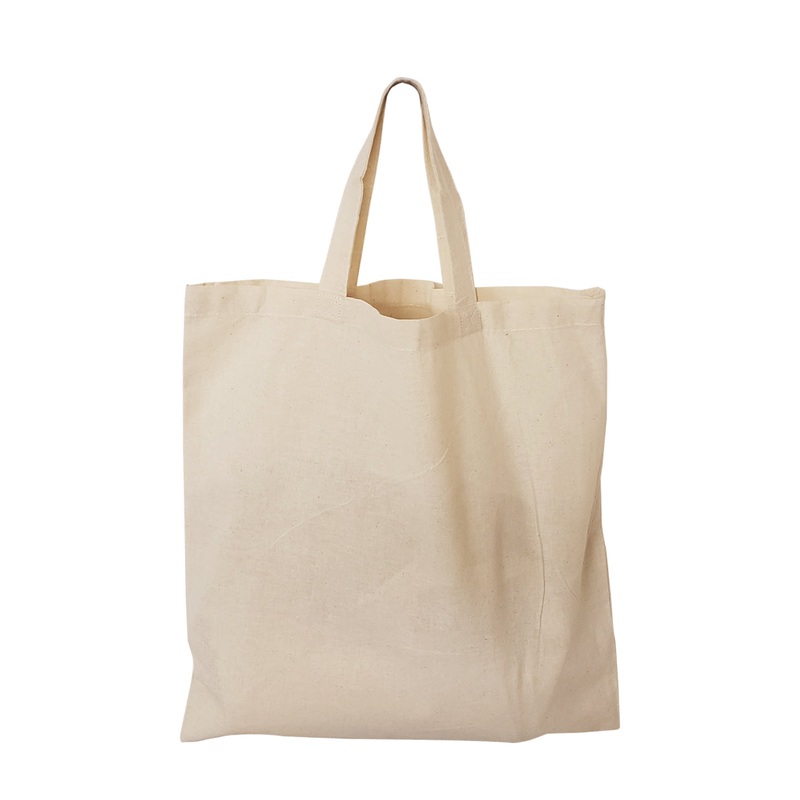 240 ct Short Handle 15 in 100% Cotton Tote Bags / Document Holder Totes - By Case