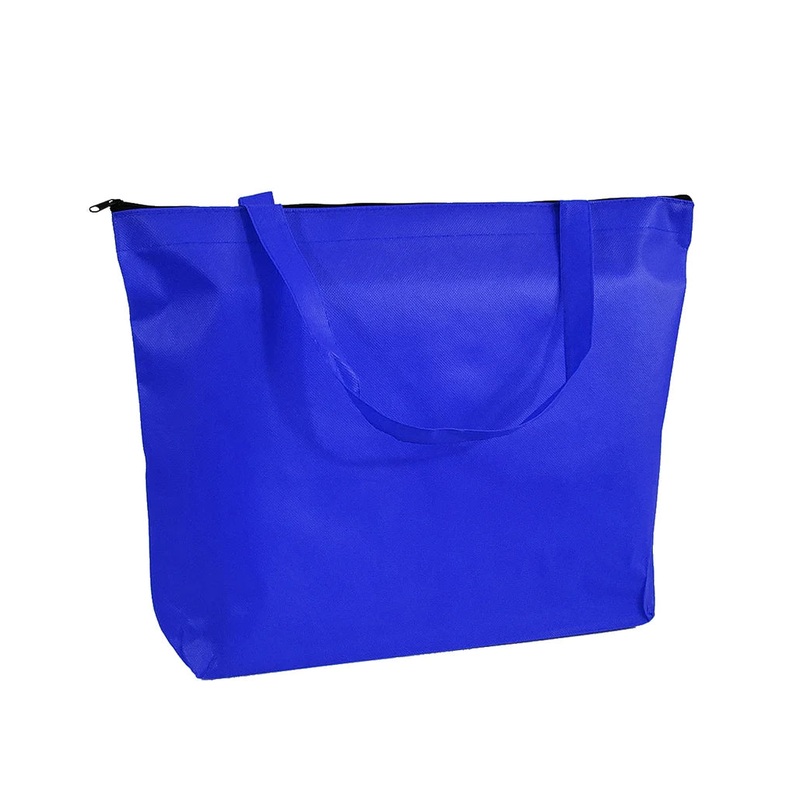 300 ct Zippered Promo Convention Tote Bag with Gusset - By Case