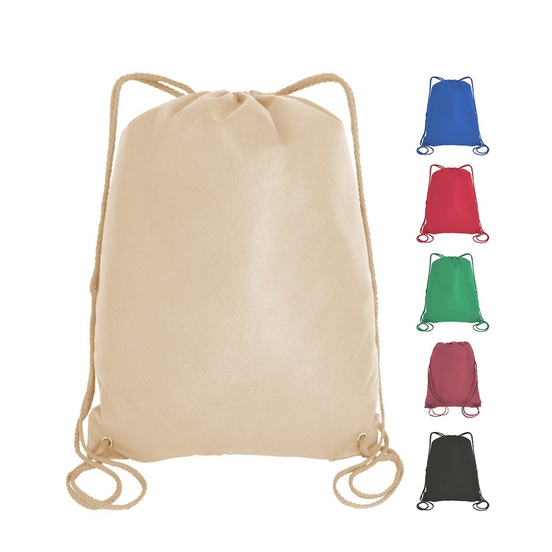 350 ct Economical Drawstring Bag / Large Size Wholesale Backpacks - By Case