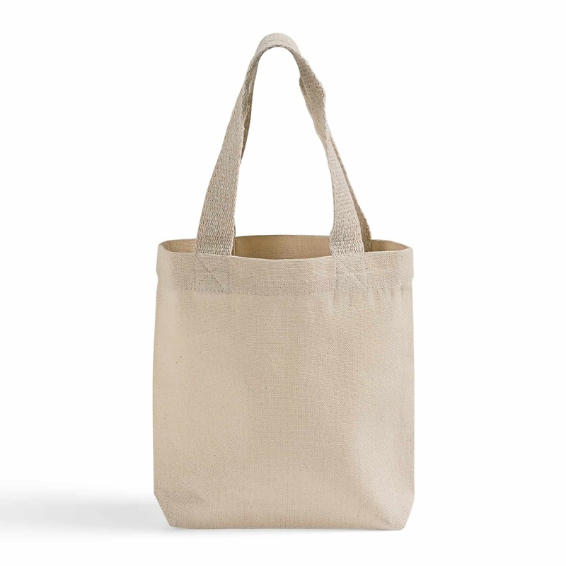 8 in Mini Cotton Canvas Gift Tote Bags - TC208