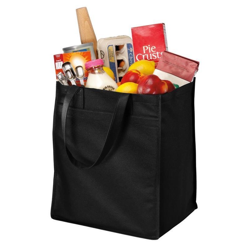 Extra-Wide Bottom Grocery Shopping Tote Bag - (CLOSEOUT)