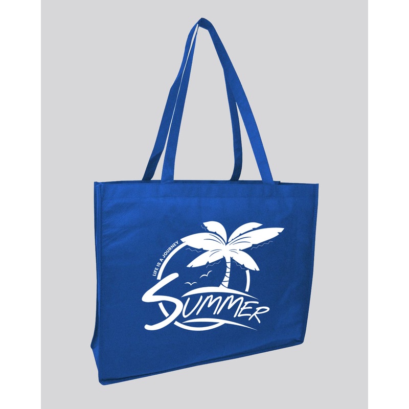 Large Custom Promo Shopping Bag Tote Bags - Customize Logo Tote Bags