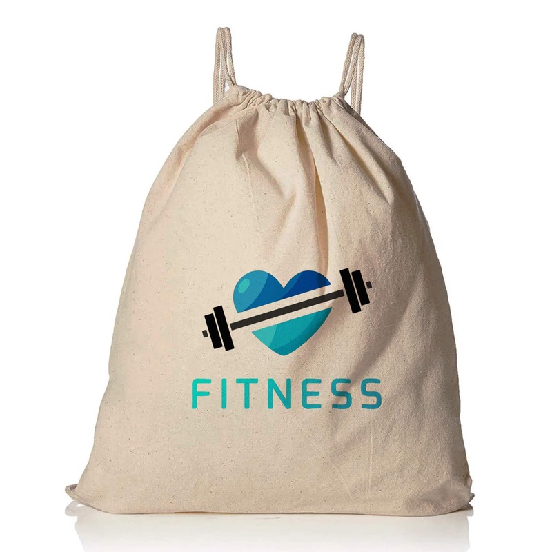 Organic Cotton Canvas Drawstring Bags / Organic Drawstring Bags With Your Logo - OR18