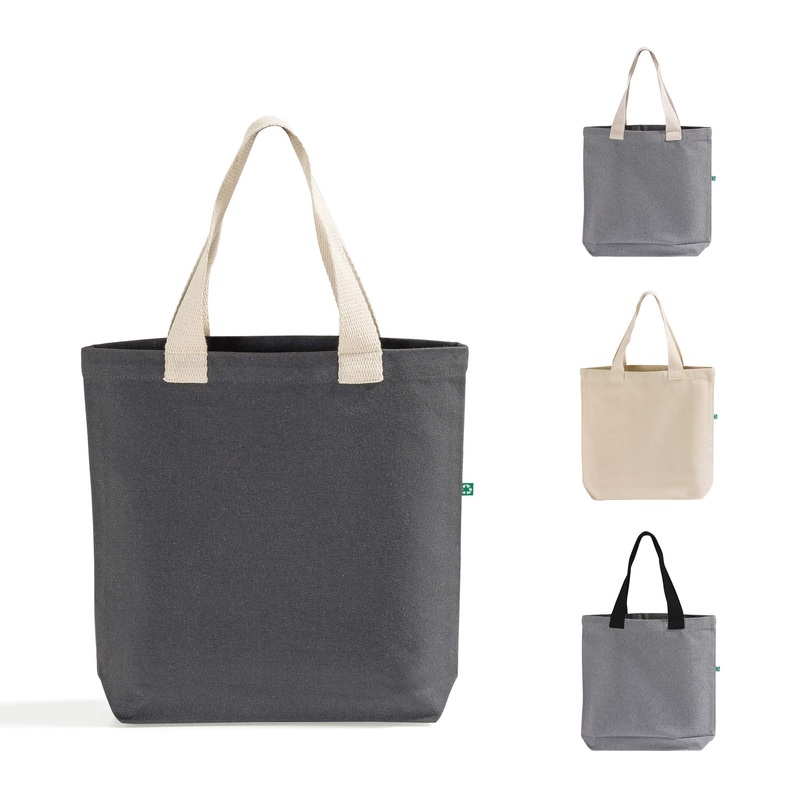 Recycled Canvas Tote Bag With Bottom Gusset - RC870