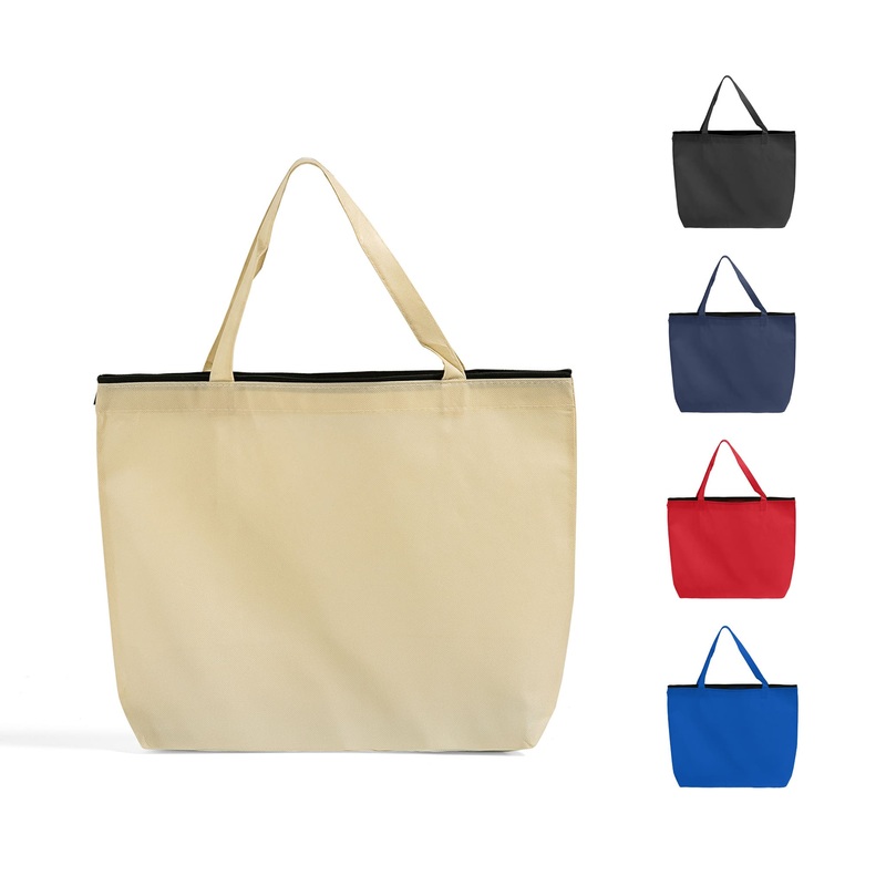 Zippered Promo Convention Tote Bag with Gusset - GN26