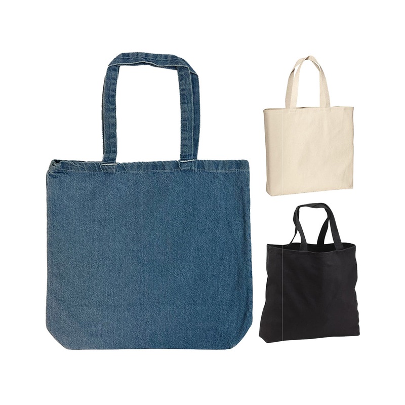 12 ct Heavy Cotton Denim Convention Tote Bag - By Dozen
