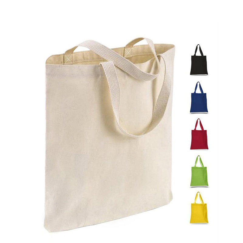 12 ct High Quality Promotional 100% Canvas Tote Bags - By Dozen