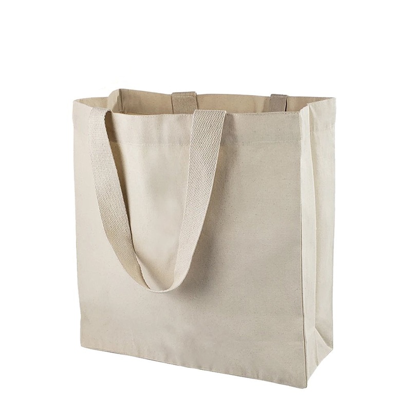 12 ct Ultimate Canvas Shopper Tote Bag / Grocery Bag - By Dozen
