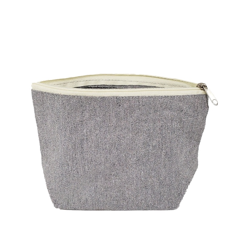 120 ct Large Size Recycled Flat Zipper Cosmetic Bag - By Case
