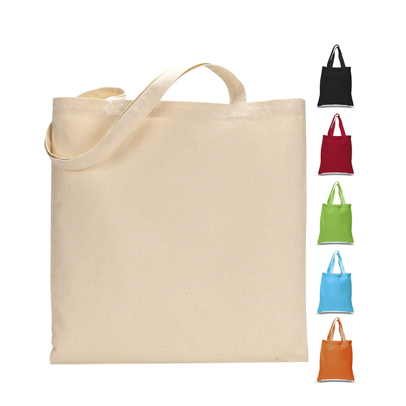 240 ct Economical 100% Cotton Reusable Wholesale Tote Bags - By Case