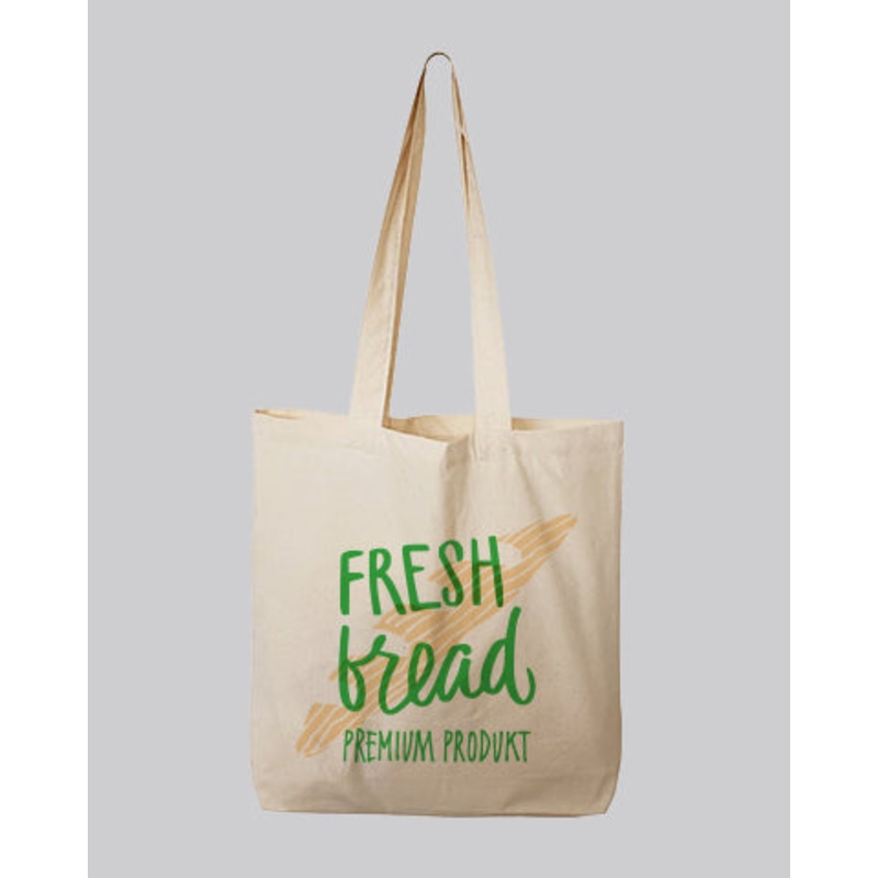 Customized Over the Shoulder Long Handle Cotton Tote Bags  / Personalized Tote Bags -TB126