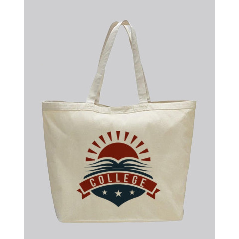 Extra-Large Heavy Canvas Tote Bags Customized - Personalized Tote Bags With Your Logo - TG212