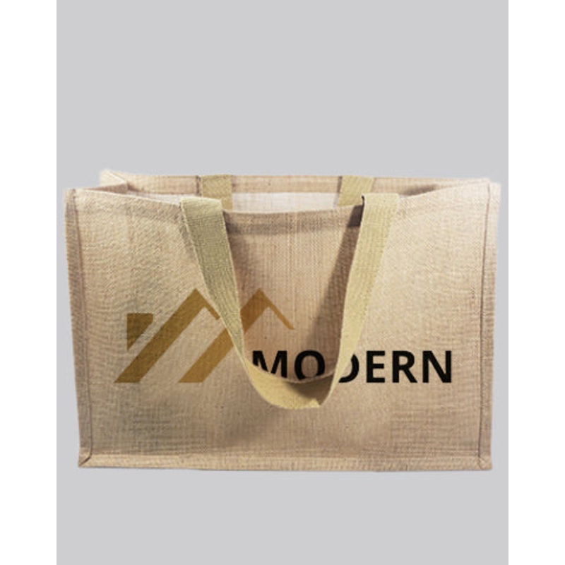 Extra Large Jute Tote Bags Customized - Personalized Extra Large Jute Bags With Your Logo - TJ879