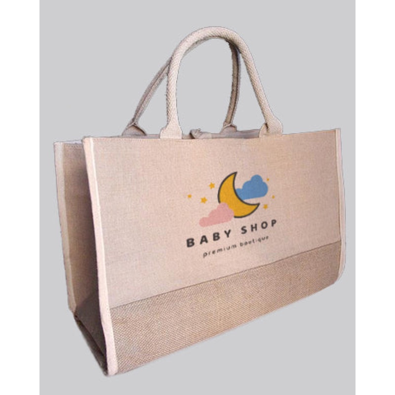 Fashion Jute Tote Bags Customized - Personalized Jute Tote Bags With Your Logo - TJ892