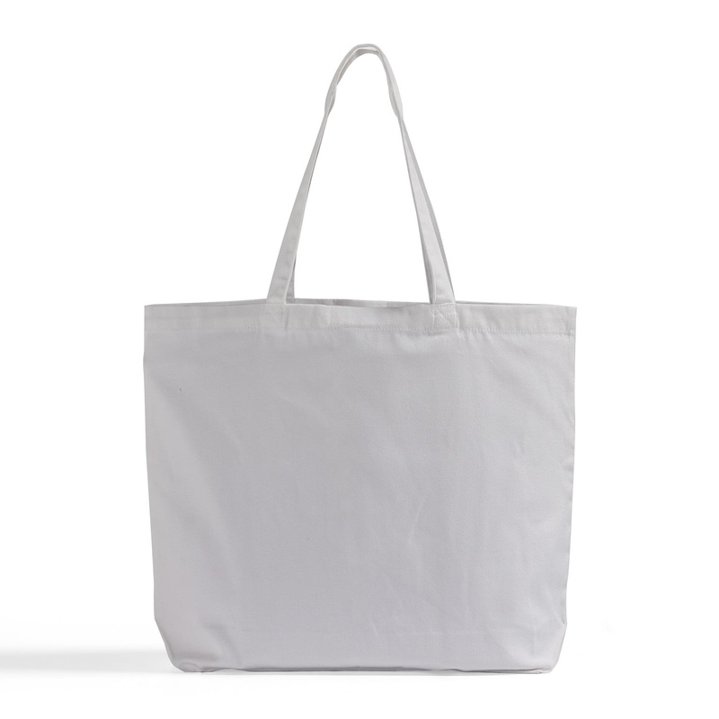 Large 100% Polyester Canvas Sublimation Tote Bags White - SB219