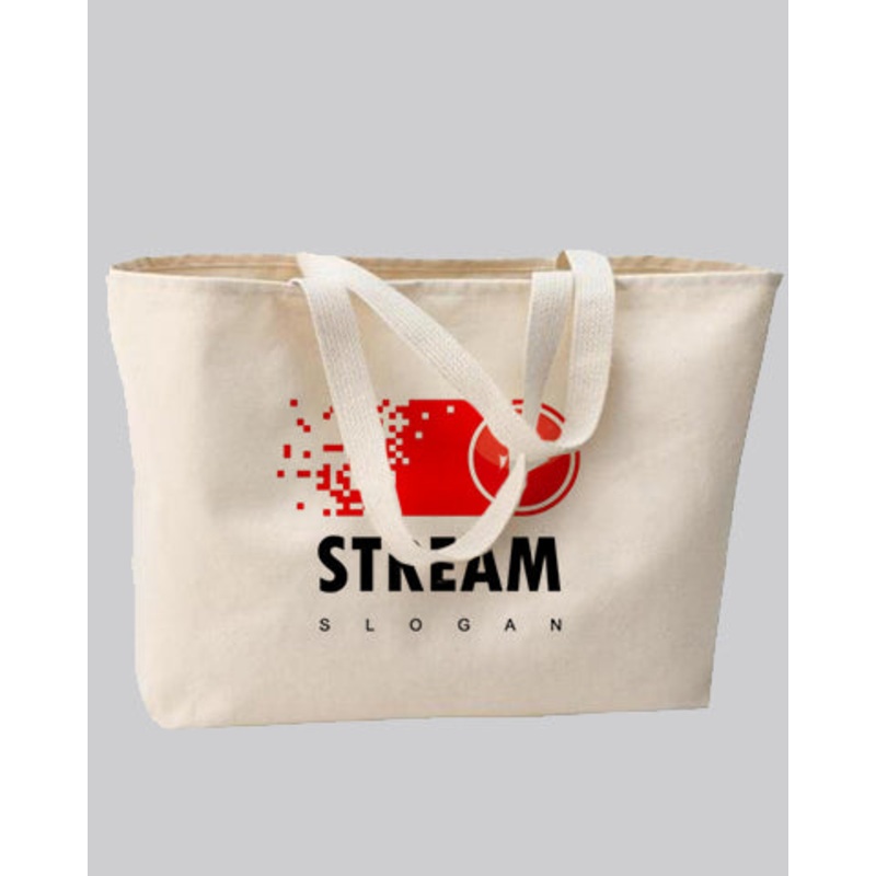 Oversized Jumbo 100% Twill Cotton Tote Bags Customized - Personalized Tote Bags With Your Logo - TF290