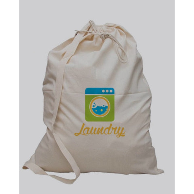 Premium Cotton Laundry Bags Customized - Personalized Laundry Bags With Your Logo - LB