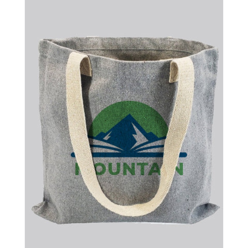 Recycled Canvas Basic Book Bag - Recycled Tote Bags With Your Logo  - RC869