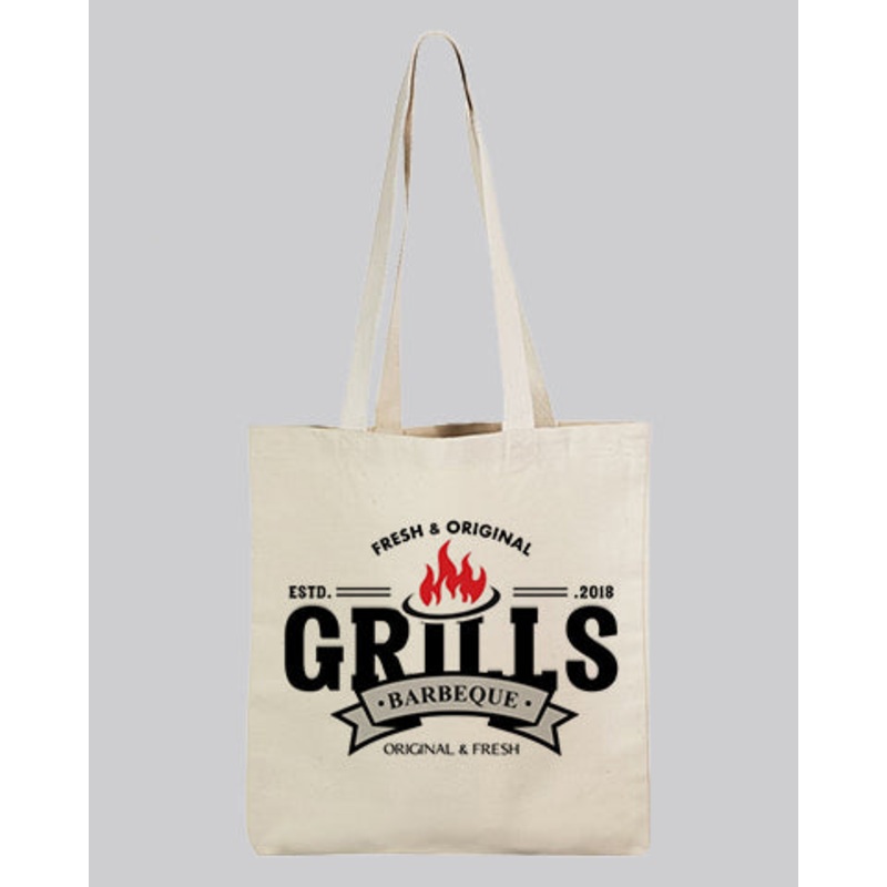 Small Canvas Convention Tote Bags Customized / Personalized Web Handles Tote Bags With Your Logo - TB204T