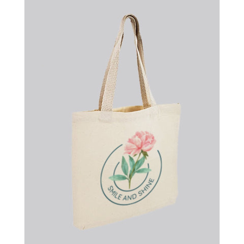 Small Canvas Tote Bags/Book Bags Customized - Personalized Small Bags With Your Logo - TC212