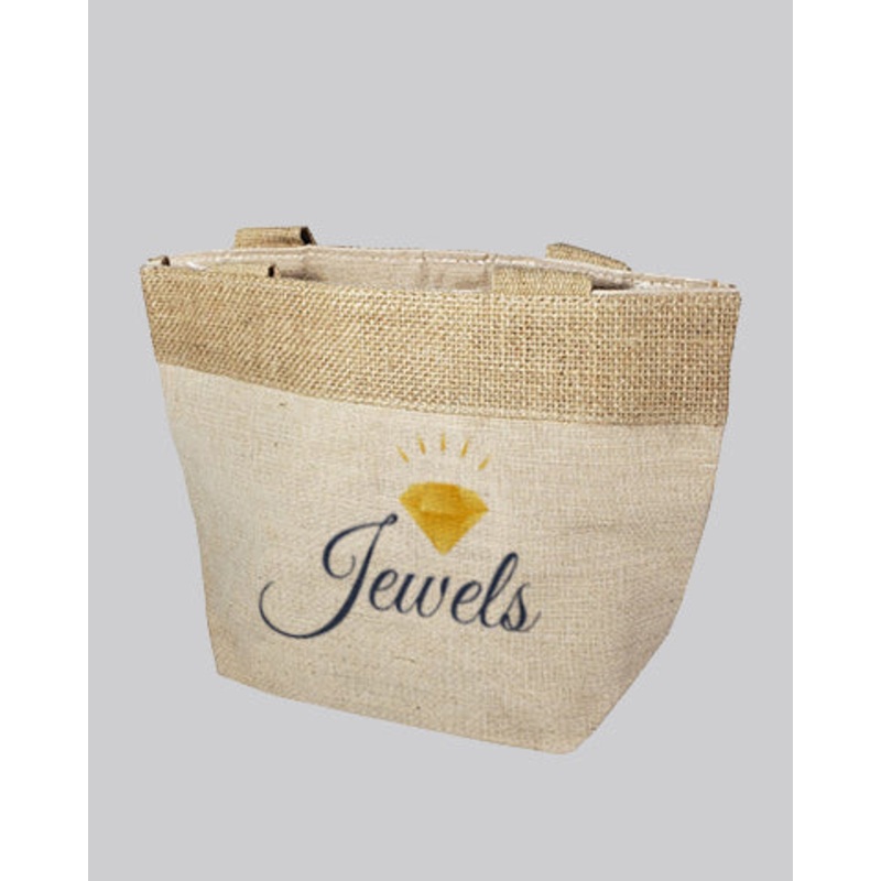 Small Fancy Burlap Bags Customized - Personalized Fancy Burlap Bags With Your Logo - TJ893