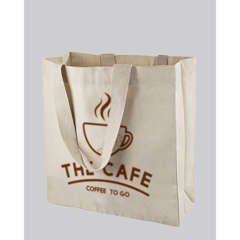 Ultimate Canvas Shopper Tote Bags Customized - Personalized Grocery Bags With Your Logo - TF255