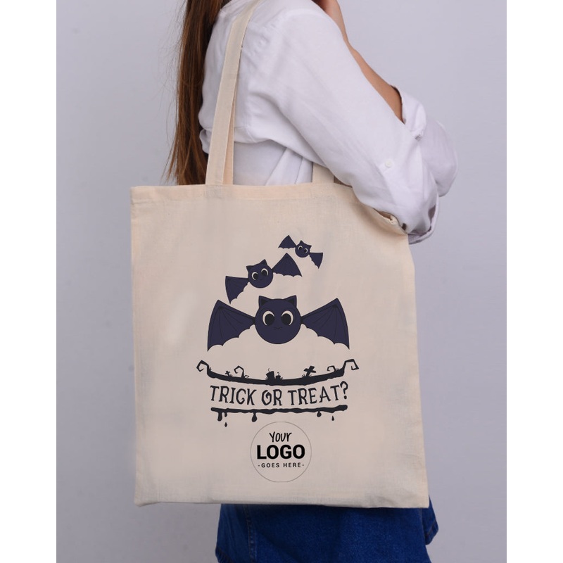 Bats Trick or Treat? - Halloween Tote Bags