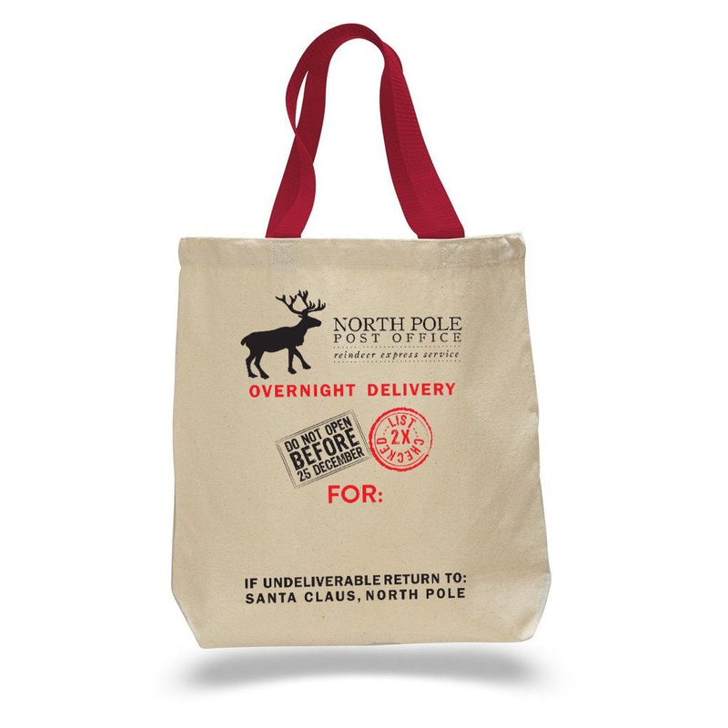 Christmas Santa Delivery Heavy Canvas Tote Bag
