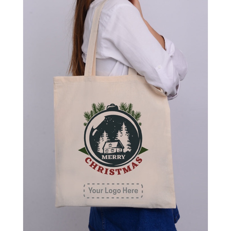 Christmas Snow Globe Tote Bag - Christmas Bags