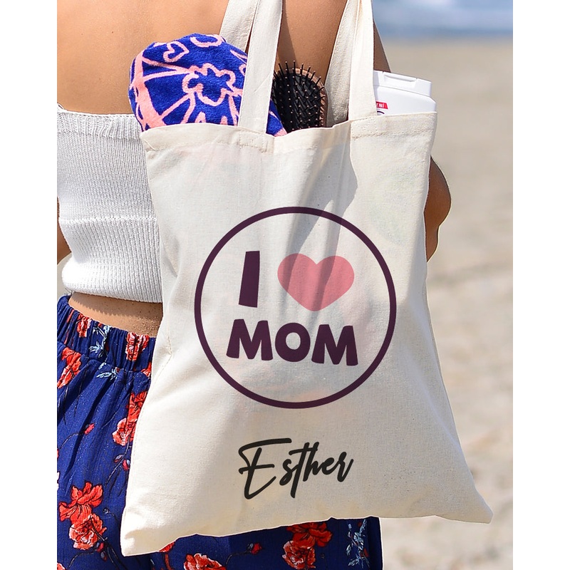Circular Love Customizable Tote Bag - Mother's Tote Bags