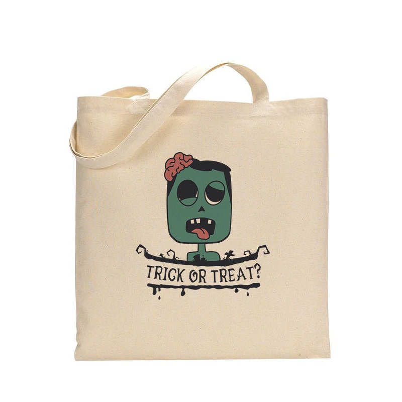 Zombie Trick or Treat? - Halloween Tote Bags