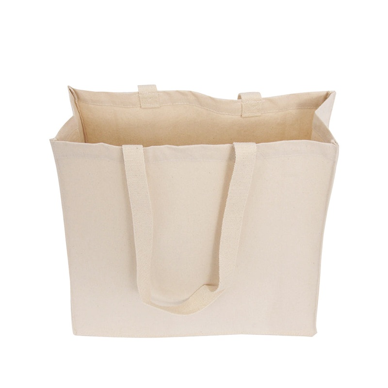 108 ct Organic Canvas Self Standing Grocery Shopper Tote Bags - By Case